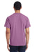 ComfortWash By Hanes GDH150 Mens Short Sleeve Crewneck T-Shirt w/ Pocket Plum Purple Model Back