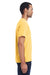 ComfortWash By Hanes GDH150 Mens Short Sleeve Crewneck T-Shirt w/ Pocket Summer Squash Yellow Model Side