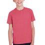 ComfortWash By Hanes Youth Short Sleeve Crewneck T-Shirt - Crimson Fall