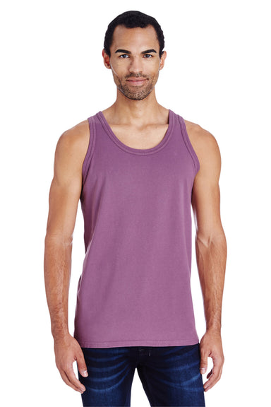 ComfortWash By Hanes GDH300 Mens Tank Top Plum Purple Model Front