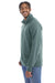 ComfortWash By Hanes GDH425 Mens 1/4 Zip Sweatshirt Cypress Green Model Side