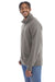 ComfortWash By Hanes GDH425 Mens 1/4 Zip Sweatshirt Concrete Grey Model Side