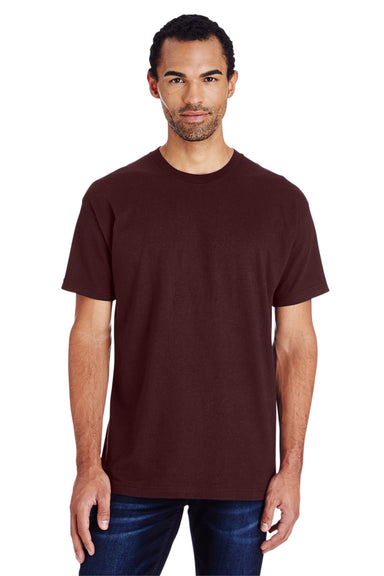 Gildan H000 Mens Hammer Short Sleeve Crewneck T-Shirt Sport Dark Maroon Model Front