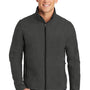 Port Authority Mens Core Wind & Water Resistant Full Zip Jacket - Heather Charcoal Black