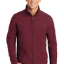 Port Authority Mens Core Wind & Water Resistant Full Zip Jacket - Maroon