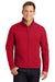 Port Authority J317/TLJ317 Mens Core Wind & Water Resistant Full Zip Jacket Rich Red Model Front