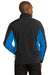 Port Authority J318/TLJ318 Mens Core Wind & Water Resistant Full Zip Jacket Black/Imperial Blue Model Back