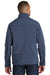 Port Authority J324 Mens Welded Wind & Water Resistant Full Zip Jacket Dress Navy Blue Model Back