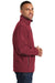 Port Authority J324 Mens Welded Wind & Water Resistant Full Zip Jacket Garnet Red Model Side