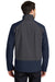 Port Authority J336 Mens Wind & Water Resistant Full Zip Jacket Dress Navy Blue/Battleship Grey Model Back