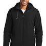 Port Authority Mens Merge 3-in-1 Wind & Water Full Zip Hooded Jacket - Deep Black