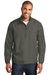 Port Authority J343 Mens Zephyr Wind & Water Resistant 1/4 Zip Jacket Steel Grey Model Front