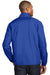 Port Authority J343 Mens Zephyr Wind & Water Resistant 1/4 Zip Jacket True Royal Blue Model Back