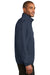 Port Authority J344 Mens Zephyr Wind & Water Resistant Full Zip Jacket Dress Navy Blue Model Side