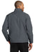 Port Authority J354 Mens Challenger II Wind & Water Resistant Full Zip Jacket Steel Grey/True Black Model Back