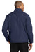 Port Authority J354 Mens Challenger II Wind & Water Resistant Full Zip Jacket True Navy Blue Model Back