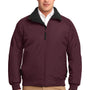 Port Authority Mens Challenger Wind & Water Resistant Full Zip Jacket - Maroon/True Black