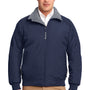 Port Authority Mens Challenger Wind & Water Resistant Full Zip Jacket - True Navy Blue/Heather Grey