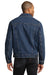 Port Authority J7620 Mens Stonewashed Denim Button Down Jacket Denim Blue Model Back