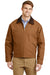 CornerStone J763/TLJ763 Mens Duck Cloth Full Zip Jacket Duck Brown Model Front