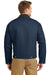 CornerStone J763/TLJ763 Mens Duck Cloth Full Zip Jacket Navy Blue Model Back