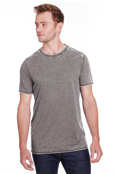 J America JA8115/8115 Mens Vintage Zen Jersey Short Sleeve Crewneck T-Shirt Cement Grey Model Front