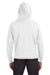 J America JA8830/8830 Mens Sport Lace Hooded Sweatshirt Hoodie w/ Pouch Pocket White Model Back