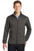 Sport-Tek JST30 Mens Electric Heather Water Resistant Full Zip Jacket Grey Black Electric Model Front