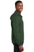 Sport-Tek JST73/TJST73 Mens Water Resistant Full Zip Hooded Jacket Forest Green Model Side