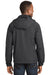 Sport-Tek JST73/TJST73 Mens Water Resistant Full Zip Hooded Jacket Graphite Grey Model Back