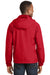 Sport-Tek JST73/TJST73 Mens Water Resistant Full Zip Hooded Jacket True Red Model Back