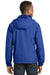 Sport-Tek JST73/TJST73 Mens Water Resistant Full Zip Hooded Jacket True Royal Blue Model Back