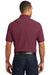 Port Authority K100P Mens Core Classic Short Sleeve Polo Shirt w/ Pocket Burgundy Model Back