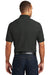 Port Authority K100P Mens Core Classic Short Sleeve Polo Shirt w/ Pocket Deep Black Model Back