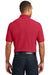 Port Authority K100P Mens Core Classic Short Sleeve Polo Shirt w/ Pocket Rich Red Model Back