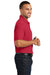 Port Authority K100P Mens Core Classic Short Sleeve Polo Shirt w/ Pocket Rich Red Model Side