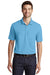 Port Authority K110 Mens Dry Zone Moisture Wicking Short Sleeve Polo Shirt Carolina Blue Model Front