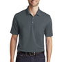 Port Authority Mens Dry Zone Moisture Wicking Short Sleeve Polo Shirt - Graphite Grey