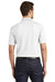 Port Authority K110 Mens Dry Zone Moisture Wicking Short Sleeve Polo Shirt White Model Back