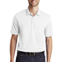 Port Authority Mens Dry Zone Moisture Wicking Short Sleeve Polo Shirt - White