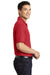 Port Authority K110P Mens Dry Zone Moisture Wicking Short Sleeve Polo Shirt w/ Pocket Rich Red Model Side