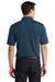 Port Authority K110P Mens Dry Zone Moisture Wicking Short Sleeve Polo Shirt w/ Pocket River Navy Blue Model Back