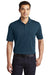 Port Authority K110P Mens Dry Zone Moisture Wicking Short Sleeve Polo Shirt w/ Pocket River Navy Blue Model Front