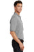 Port Authority K420P Mens Shrink Resistant Short Sleeve Polo Shirt w/ Pocket Oxford Grey Model Side