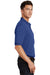 Port Authority K420P Mens Shrink Resistant Short Sleeve Polo Shirt w/ Pocket Royal Blue Model Side