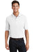 Port Authority K420P Mens Shrink Resistant Short Sleeve Polo Shirt w/ Pocket White Model Front