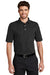 Port Authority K455/TLK455 Mens Rapid Dry Moisture Wicking Short Sleeve Polo Shirt Jet Black Model Front