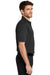 Port Authority K455/TLK455 Mens Rapid Dry Moisture Wicking Short Sleeve Polo Shirt Jet Black Model Side