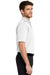 Port Authority K455/TLK455 Mens Rapid Dry Moisture Wicking Short Sleeve Polo Shirt White Model Side