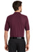 Port Authority K500P/TLK500P Mens Silk Touch Wrinkle Resistant Short Sleeve Polo Shirt w/ Pocket Burgundy Model Back